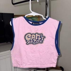 Motel Pink Sleeveless Top